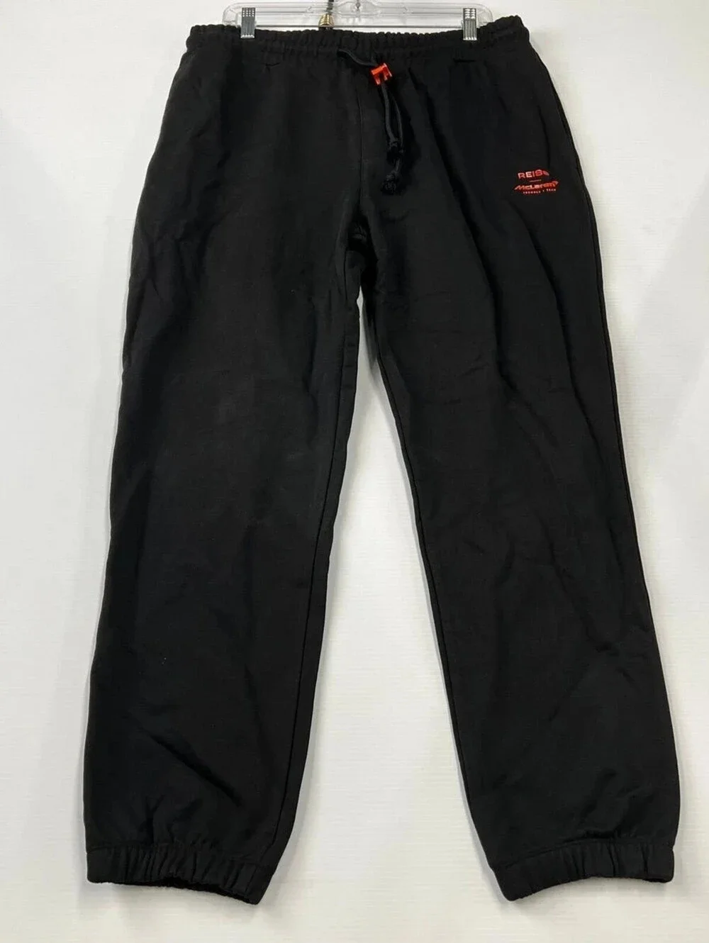 REISS McLaren F1 Team Drawstring Joggers Men's Size L Black NWT $210